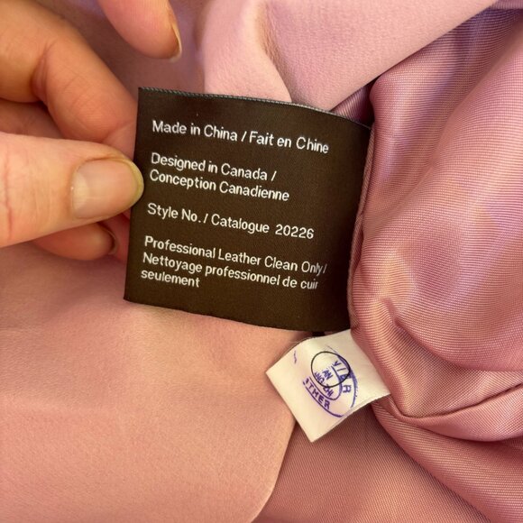 Danier Blush A-Line Skirt with Belt - Picture 5 of 9